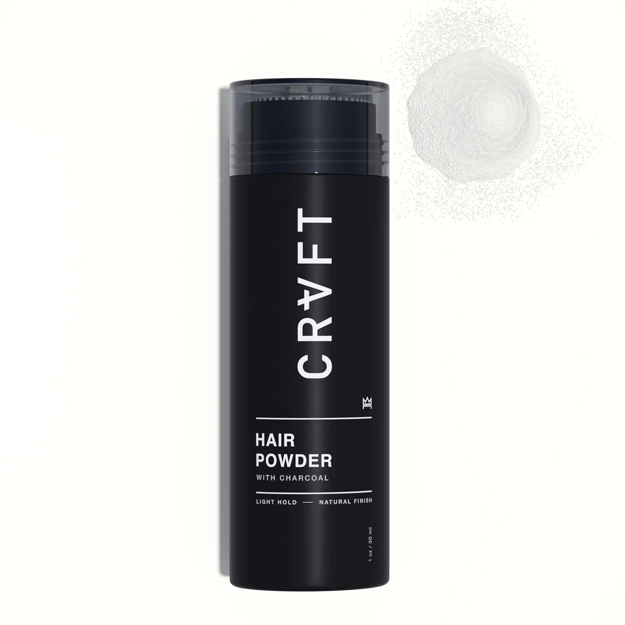 CRVFT Hair Powder 1oz | Light Hold/Zero Shine | Added Texture & Volume | Ideal For Thin/Short Hair | Root Lifting Styling Powder [Shaker Bottle] | Made in the USA | Paraben & Sulfate Free [Scented]
