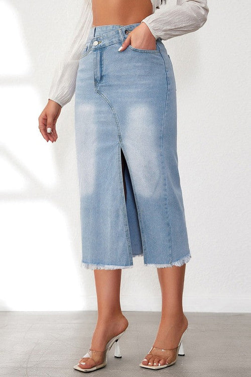 WOMEN FASHION DENIM SKIRT