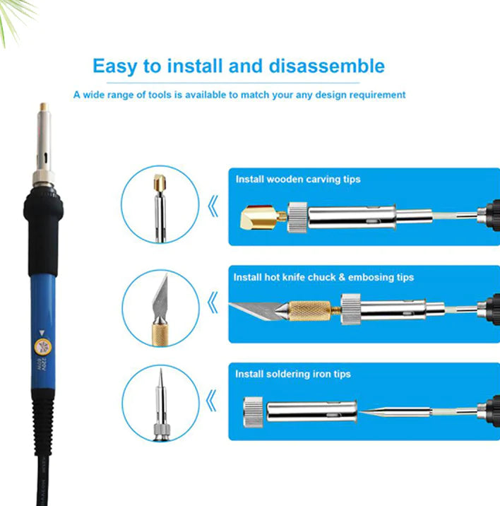 22-Piece Woodburning and Carving Tool Set