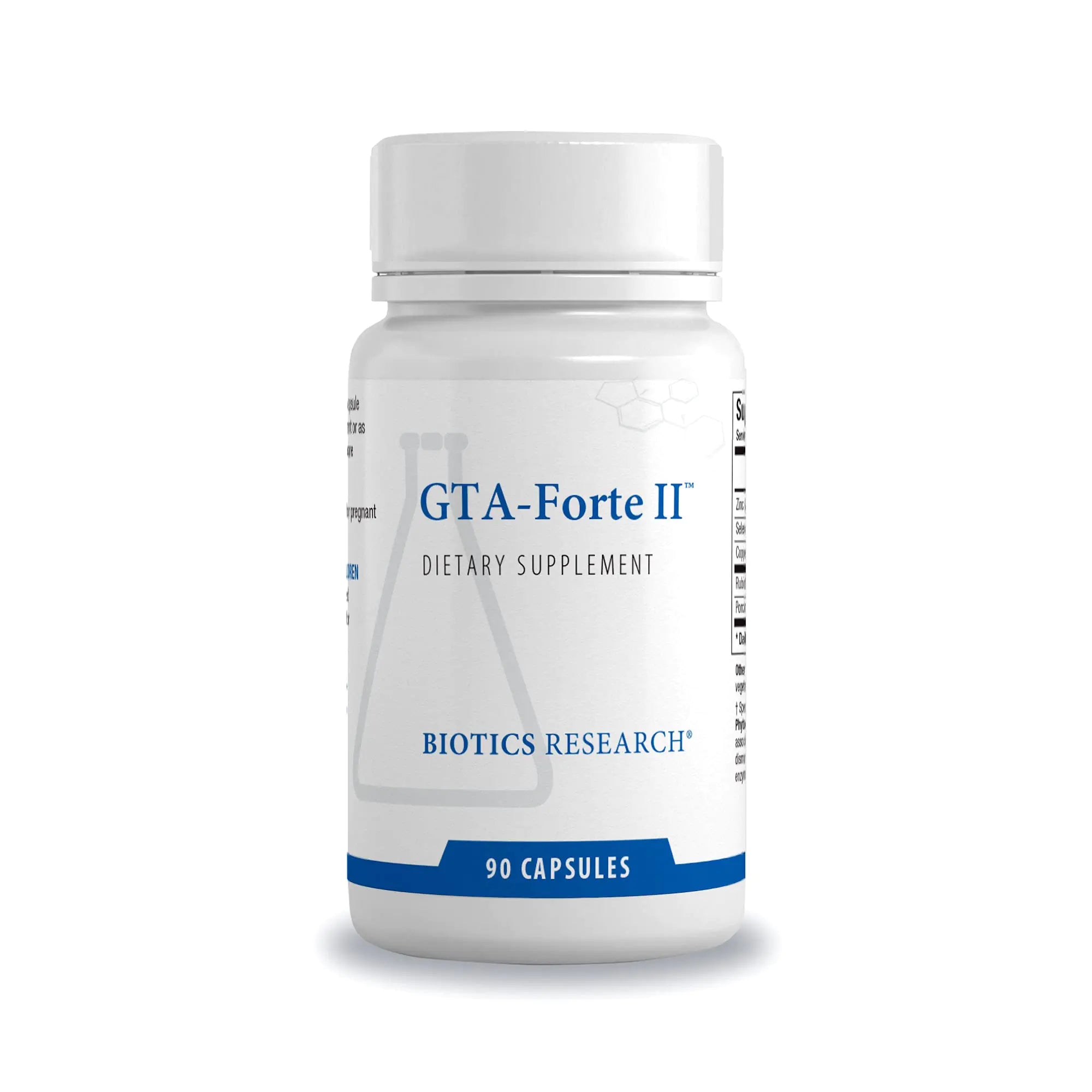 Biotics Research GTA Forte II Endocrine Glands Support Promotes Optimal Hormonal Balance. Contains Porcine Glandular Phytochemically Bound Trace Elements Zinc Selenium Copper Rubidium 90 Caps