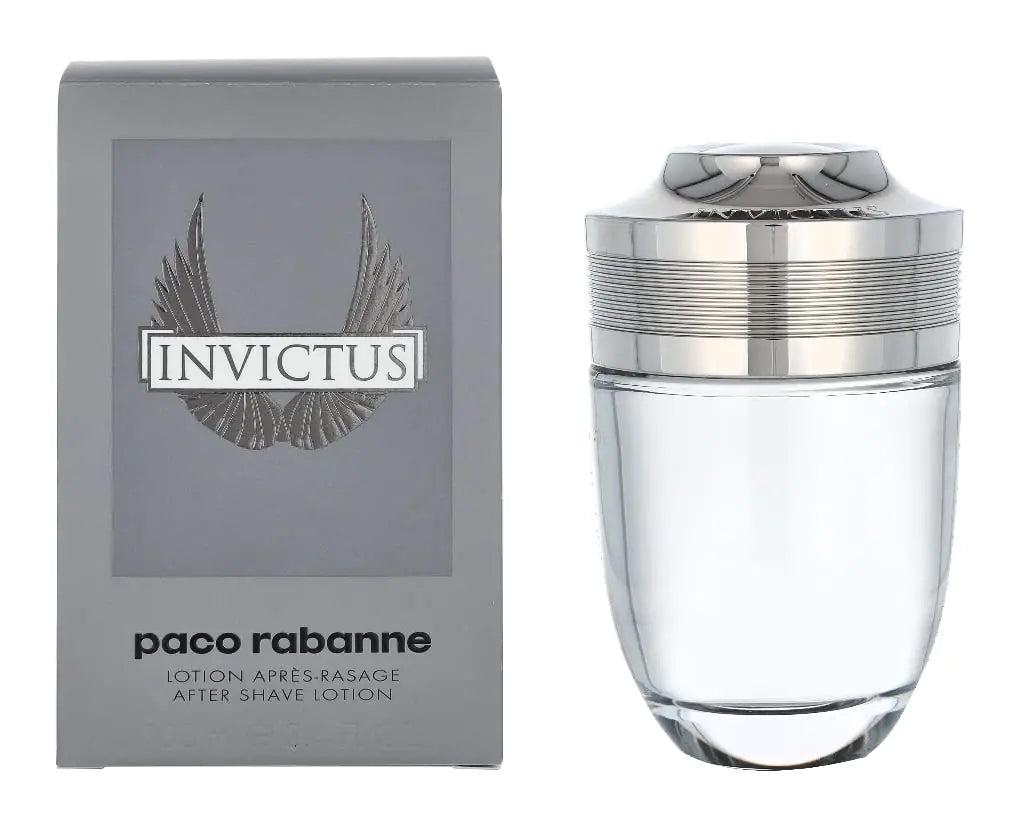 Paco Rabanne Invictus After Shave Lotion For Men - Lightly Perfumes The Skin - Notes Of Morning Freshness And Animal Sensuality - Eliminates Razor Burn - Feeling Of Immediate Comfort - 3.4 Oz