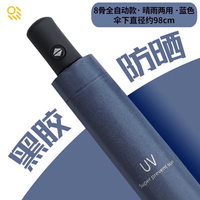 Custom 24 Bone Automatic Folding Sun and Rain Umbrella