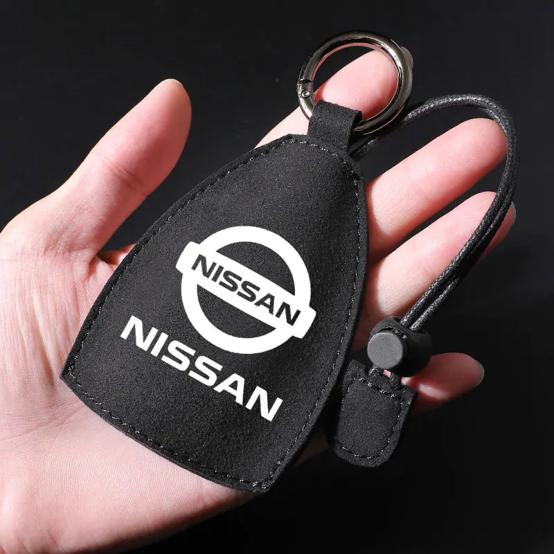 Factory Direct Faux Suede Car Key Case with Custom Logo