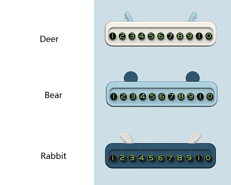 Car Parking Phone Number Sign for Vehicle Relocation