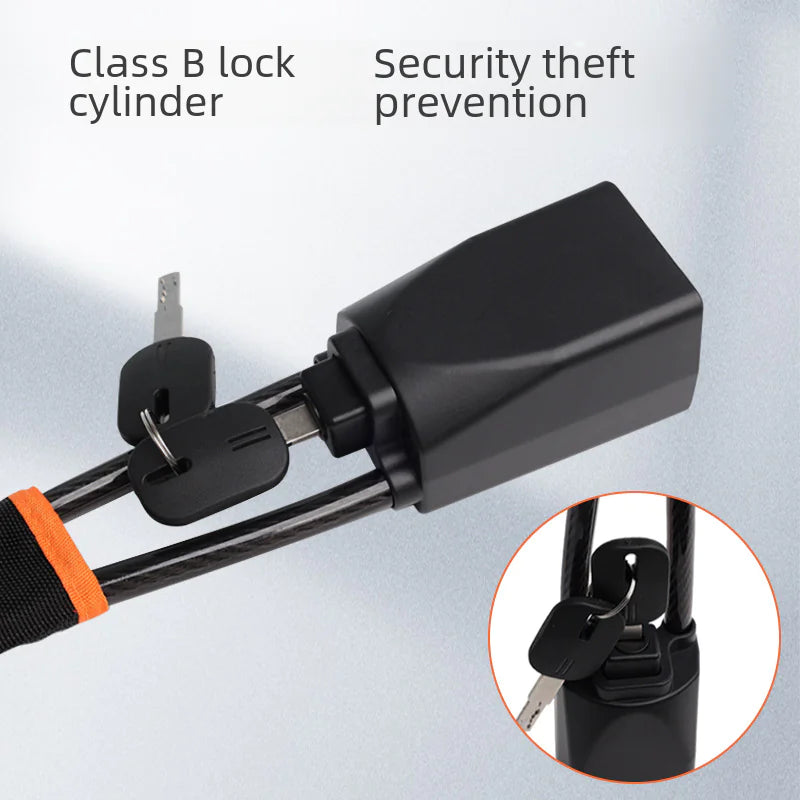 Universal Car Steering Wheel Lock with Steel Cable