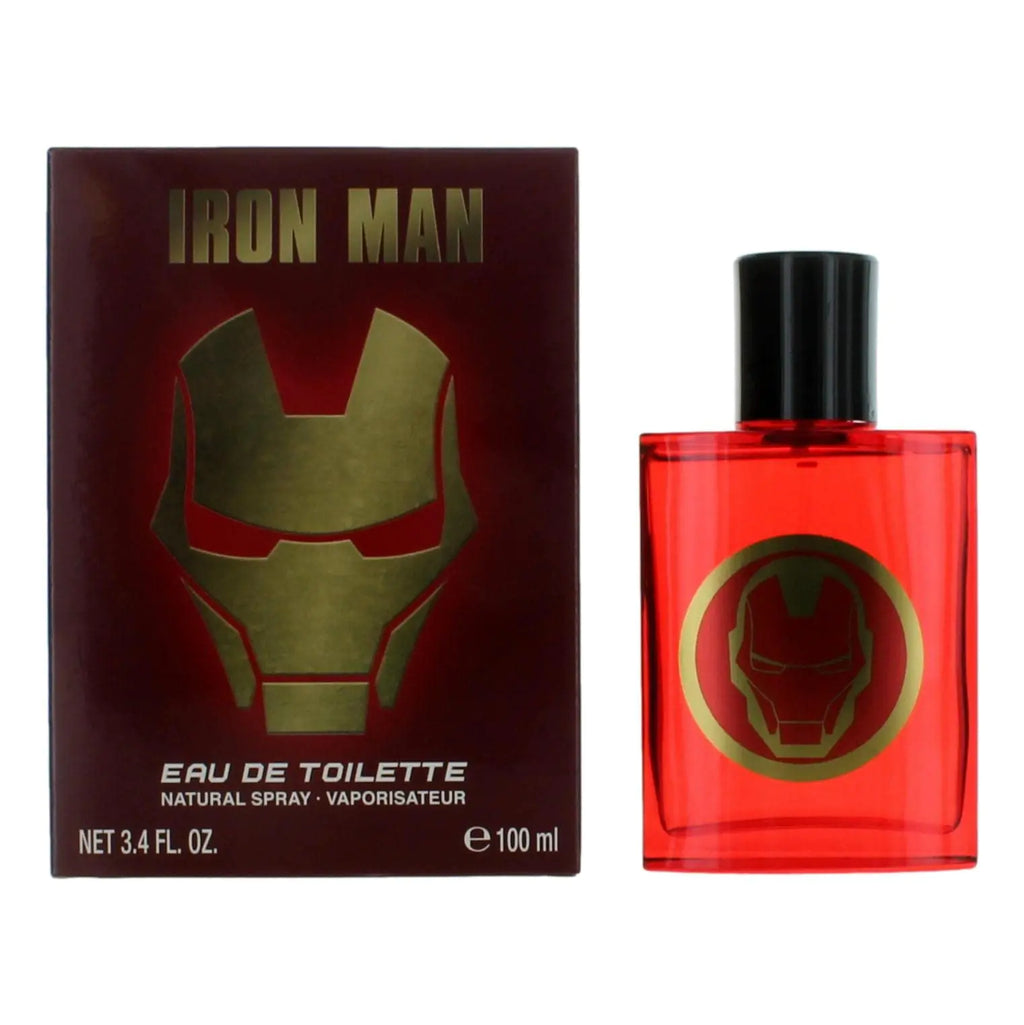 Marvel Iron Man for Men Cologne Eau de Toilette EDT Made in Spain by Air Val International3.4oz 100ml