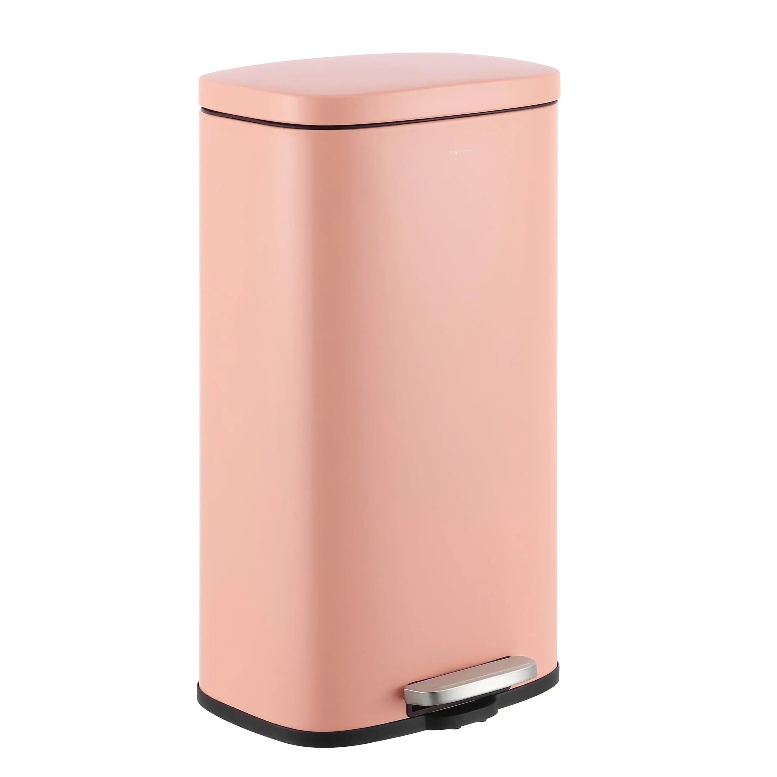 Curtis 8-Gallon Step-Open Trash Can Fingerprint Resistant Modern Minimalistic for Home Kitchen Laundry Room Office Bedroom Bathroom Flamingo Pink