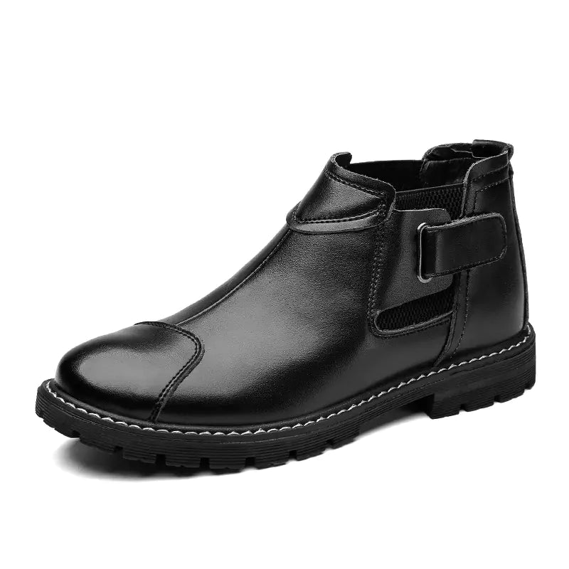 Trendy Retro Leather Tooling Boots for Men