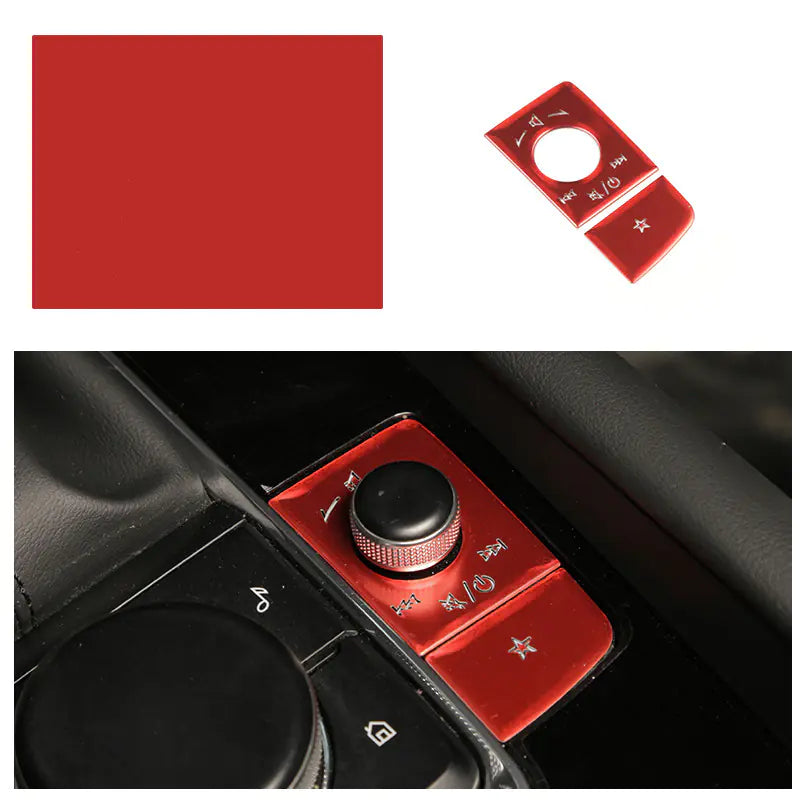 Mazda 3 CX-30 Multimedia Knob Key Decor Stickers