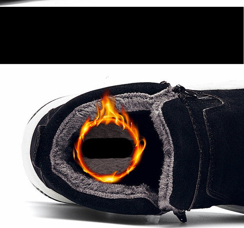 Stylish Asian Youth Winter High-Top Sneakers