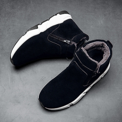 Stylish Asian Youth Winter High-Top Sneakers