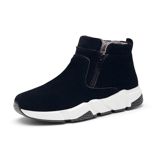 Stylish Asian Youth Winter High-Top Sneakers