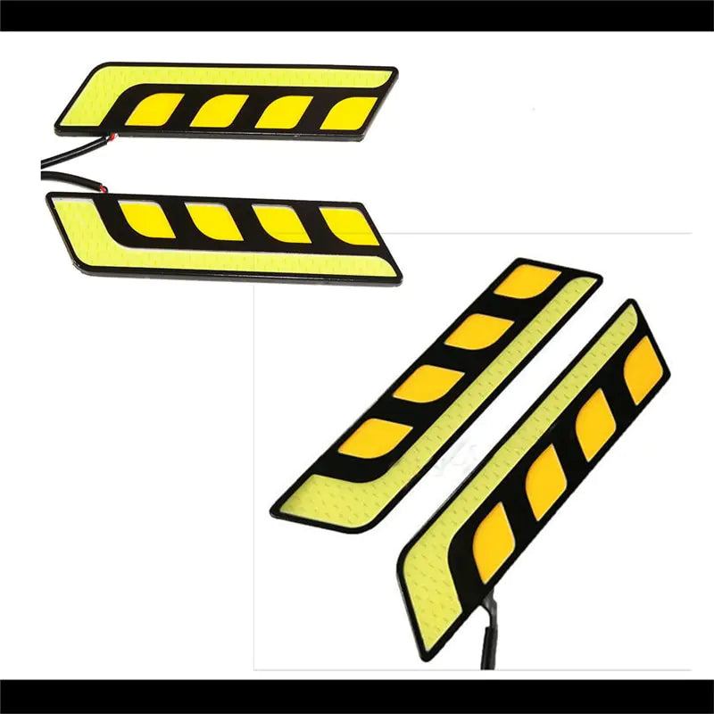 LED Super Bright Waterproof Two-Color Daytime Running Lights