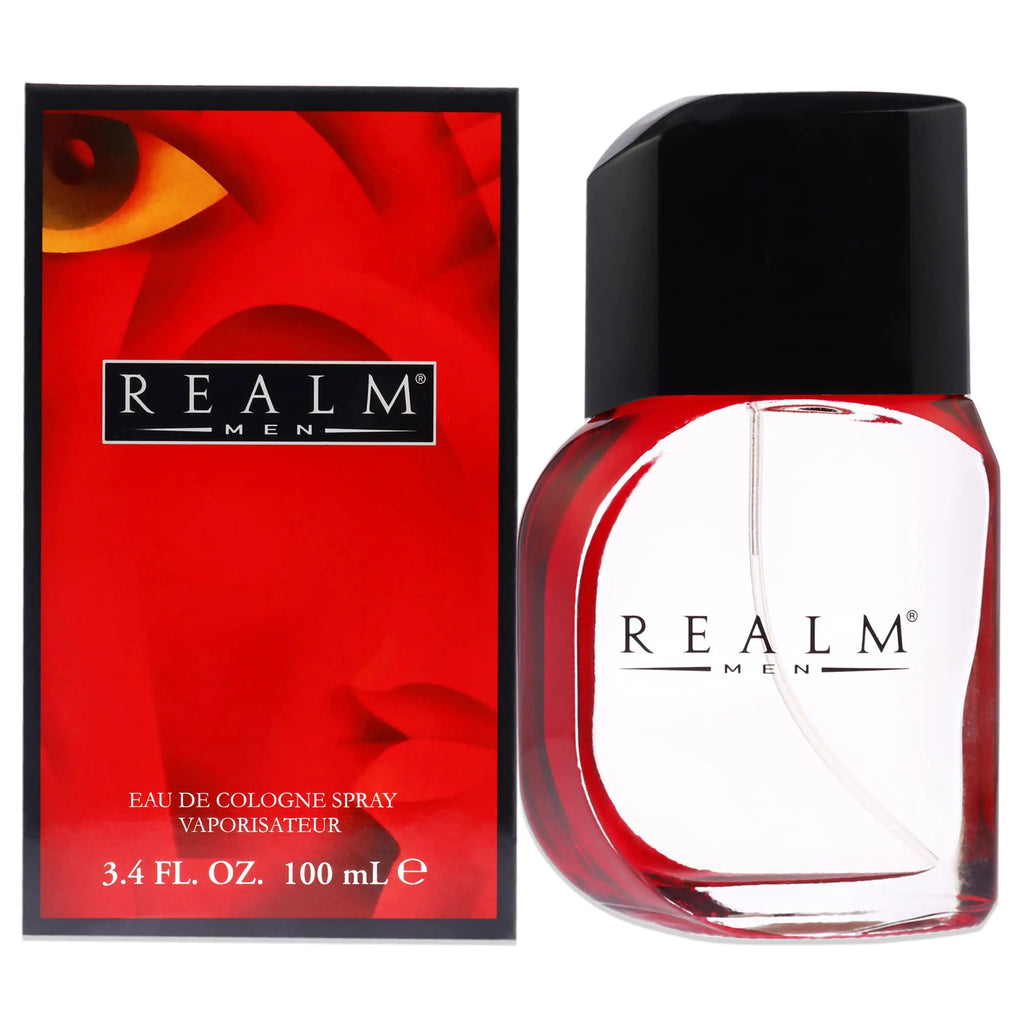 Realm By Erox Corporation For Men. Eau De Cologne Spray 3.4 Oz RED