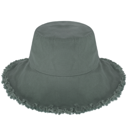 Bucket Hat,Wide Brim Frayed