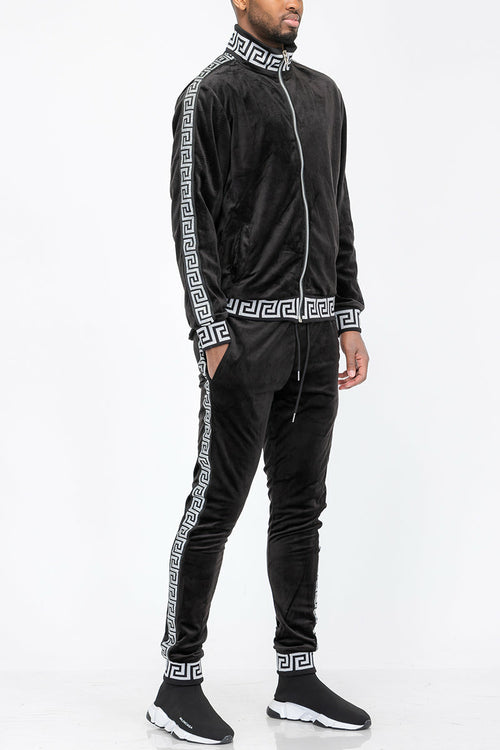 Track Suit Status Velour Set