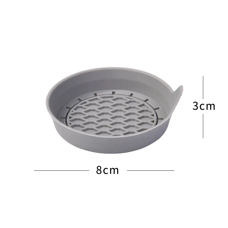 Creative Silicone Car Coaster with Rhinestones