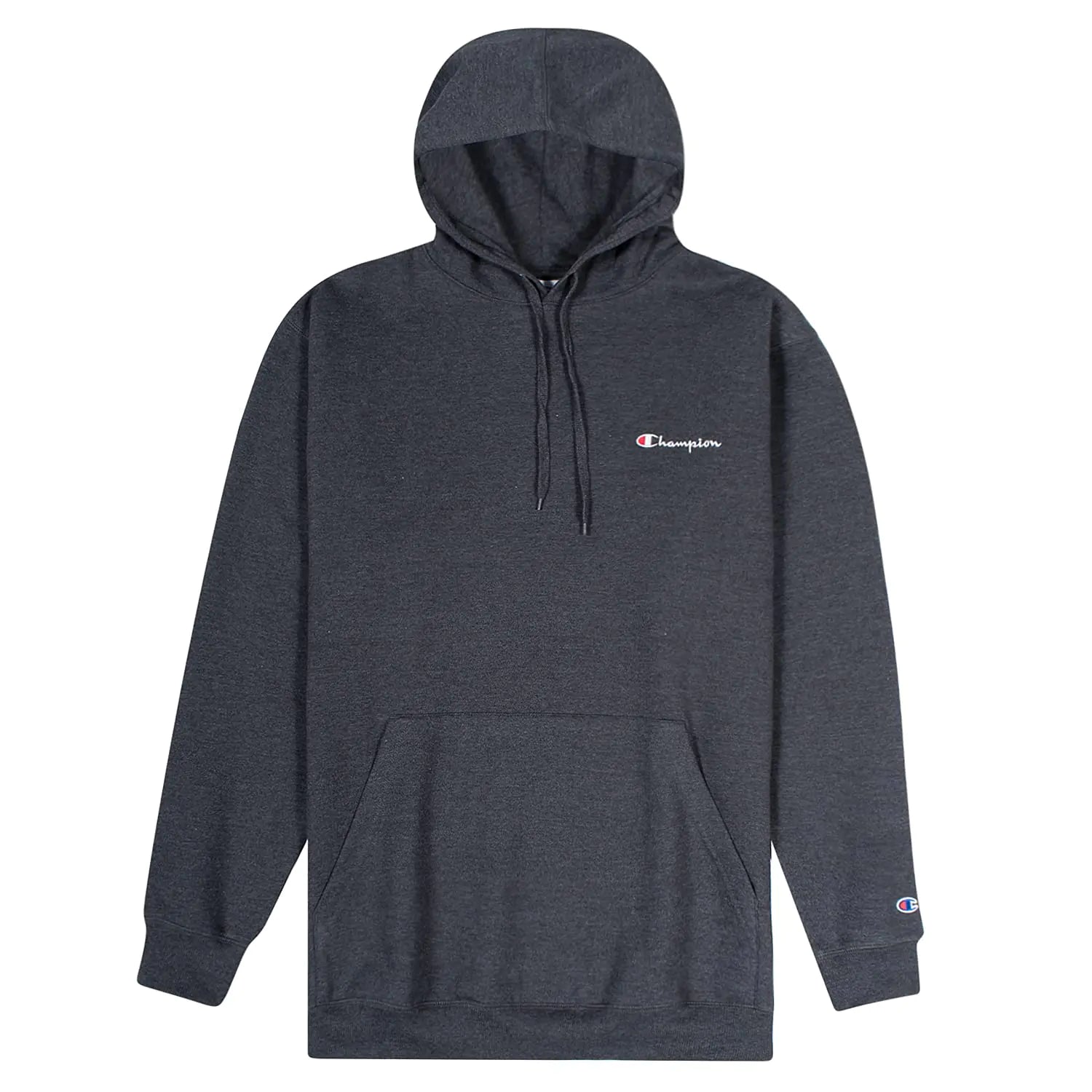 Champion Big and Tall Hoodies for Men – Embroidered Pullover Hoodies Sweatshirt Charcoal Heather