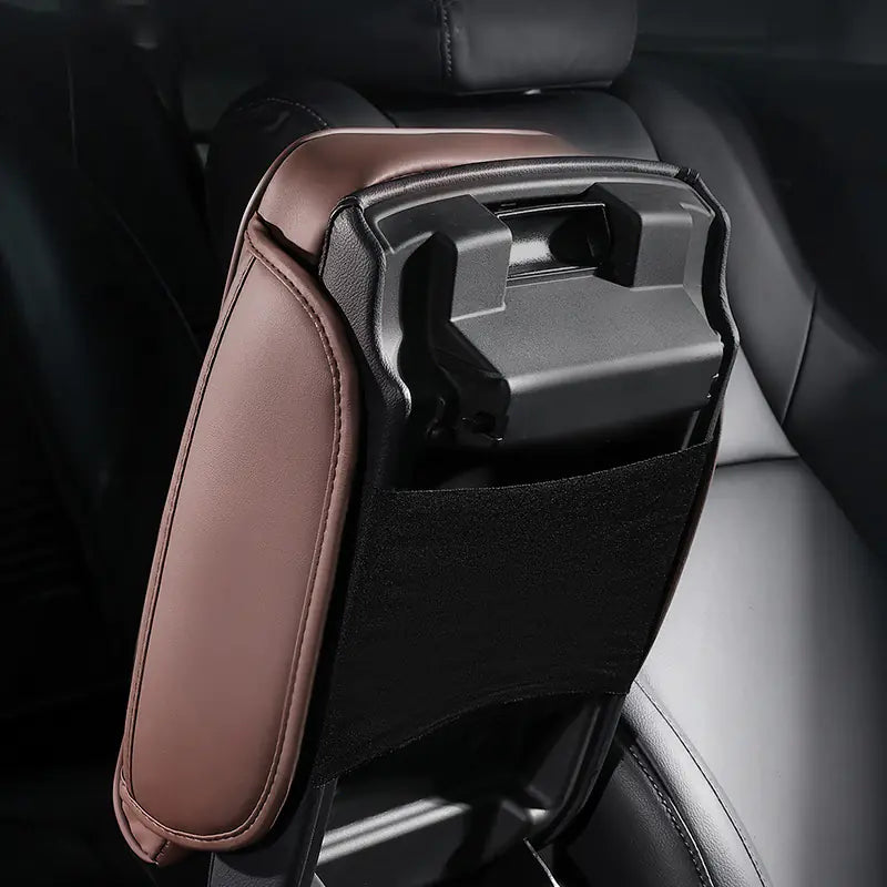 Universal Leather Memory Foam Car Armrest Cushion Support
