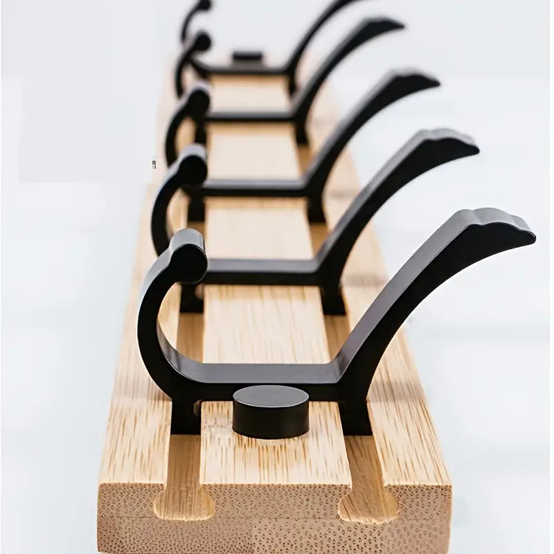 Wood and Plastic Wall Coat Hook with Shelf (1pc)