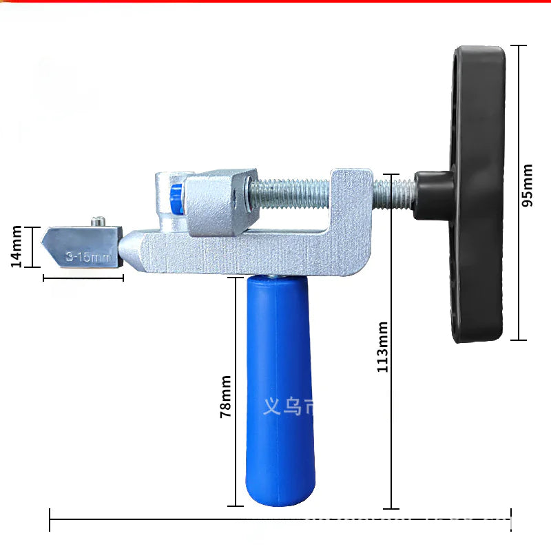 Integrated Glass Cutter for Tiles and Ceramics