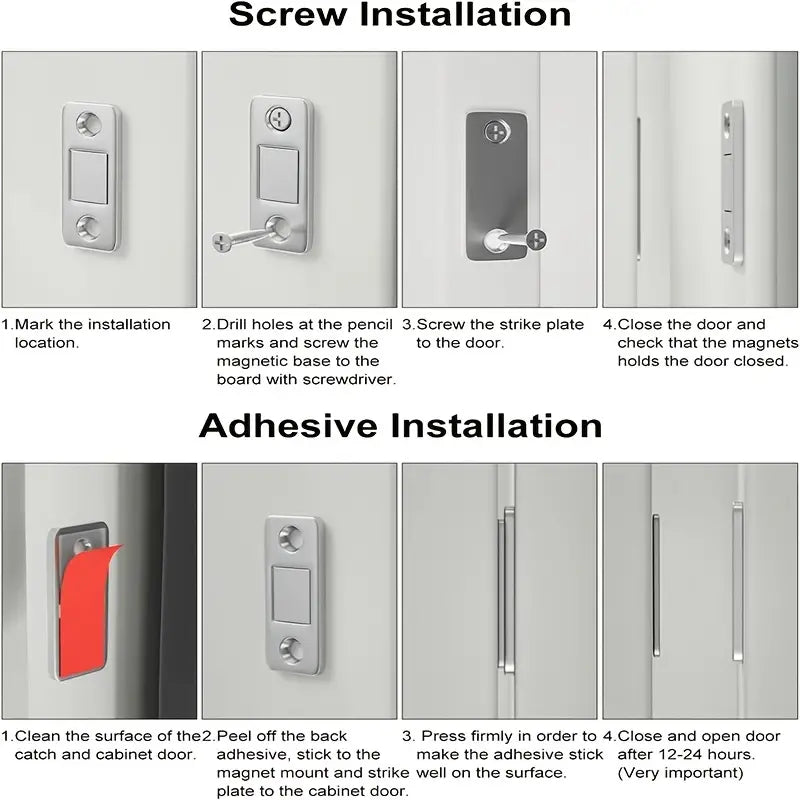 Ultra Thin Magnetic Catch for Cabinet Doors (1 Piece)