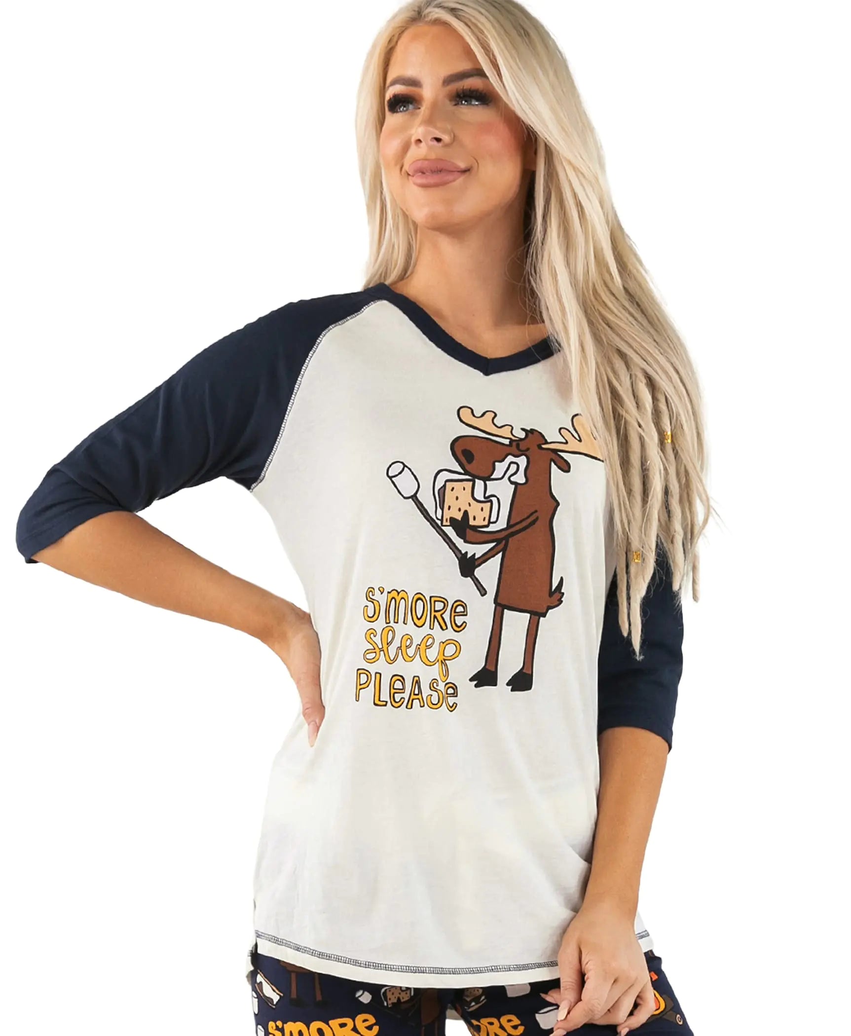 SMore Sleep LazyOne Womens Leggings and Tees Pajama Separates Cozy Loungewear for Women (Medium)