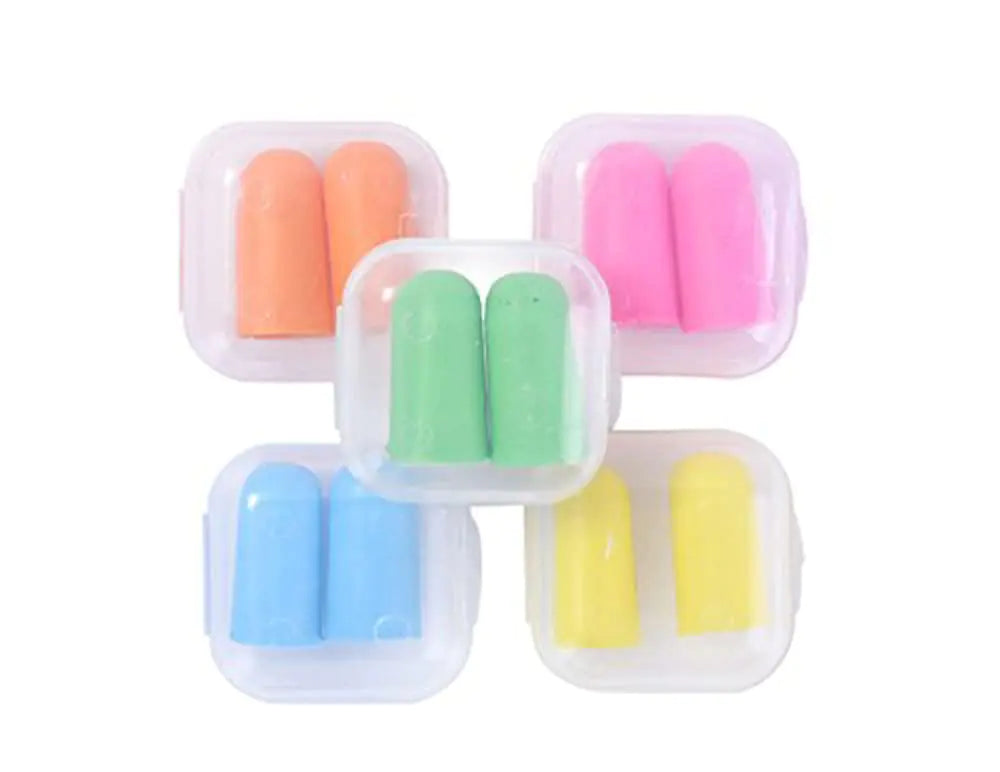 5 Pairs Soft Foam Hearing Protection Earplugs with Case