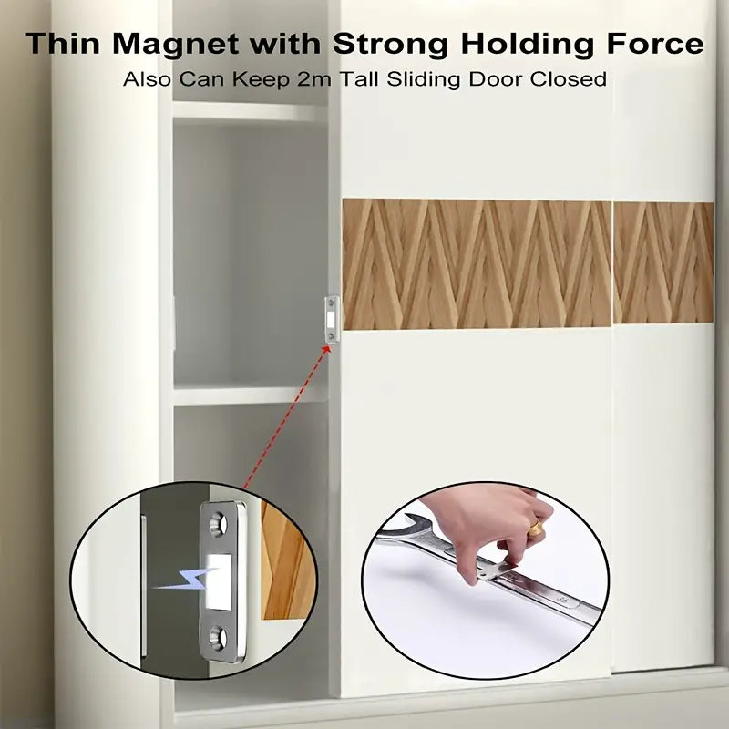 Ultra Thin Magnetic Catch for Cabinet Doors (1 Piece)