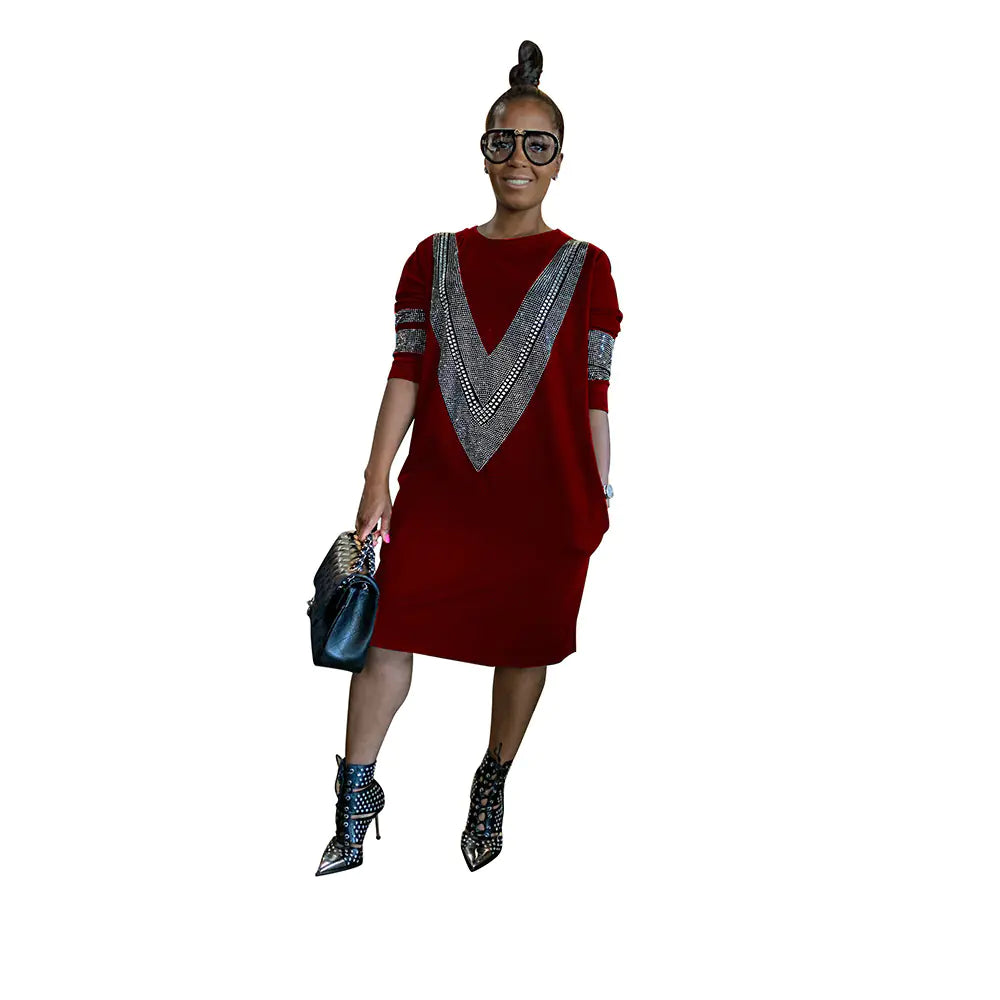 Women's Casual Loose Dress for Fall/Winter