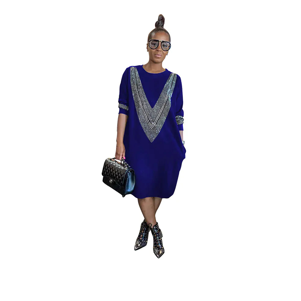 Women's Casual Loose Dress for Fall/Winter