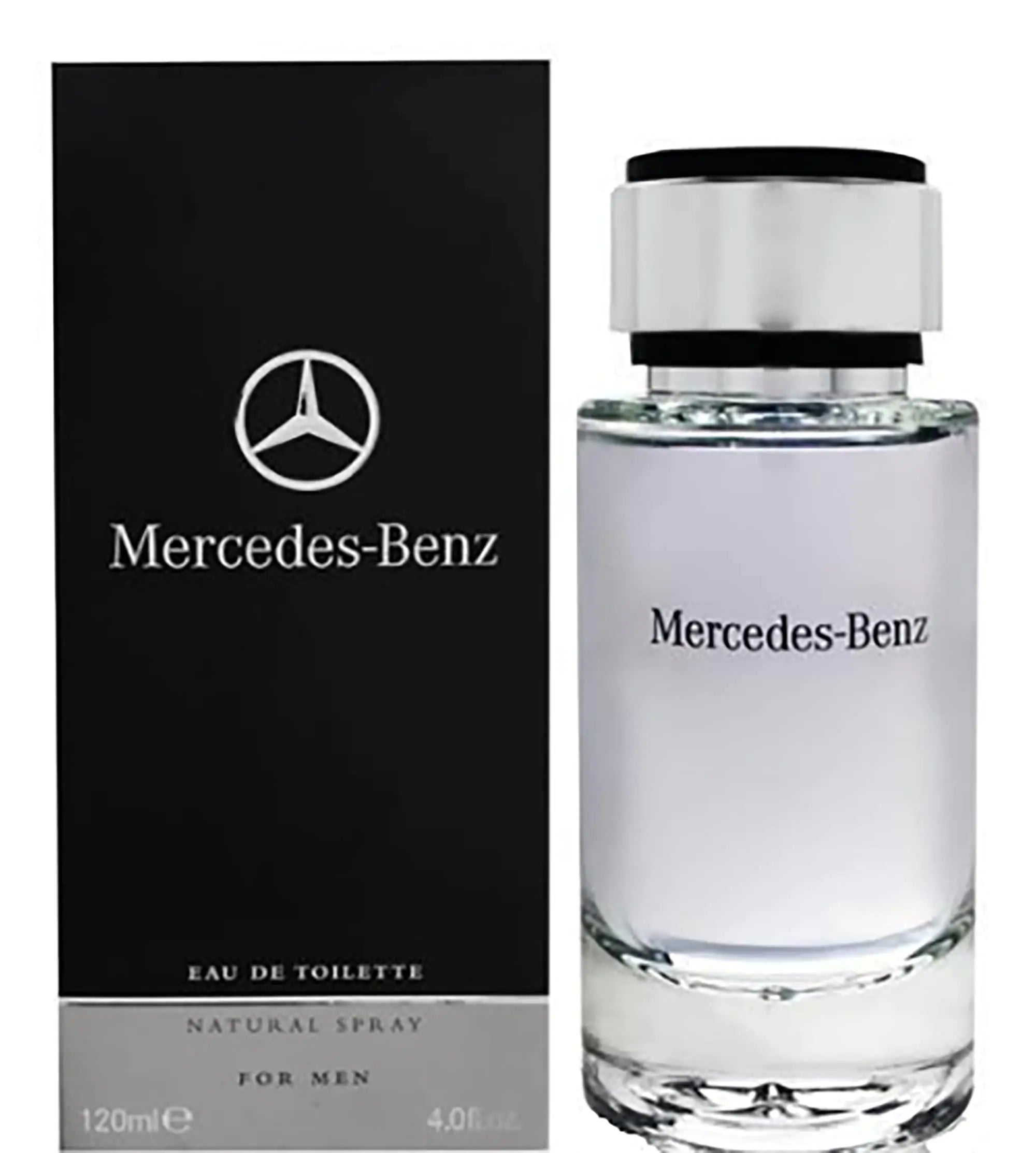 Mercedes-Benz Cologne for Men - 4 Fl Oz - Eau De Toilette Perfume Spray for Man - Woody & Musky Scent - Luxury Long Lasting Fragrance with Notes Of Violet leaves Cascalone & Vetiver