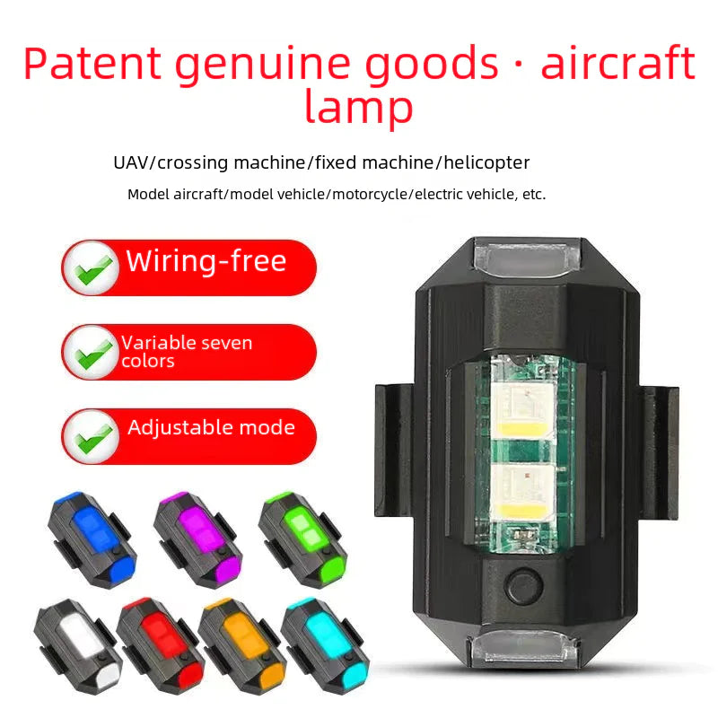 Wireless LED Flashing Light for Motorcycles and Bikes