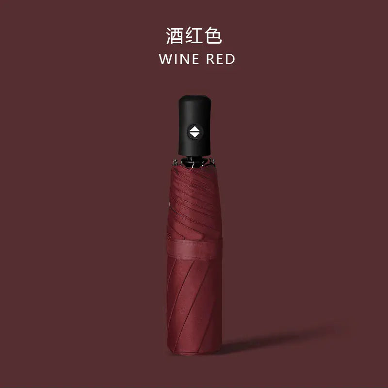 Custom 24 Bone Automatic Folding Sun and Rain Umbrella