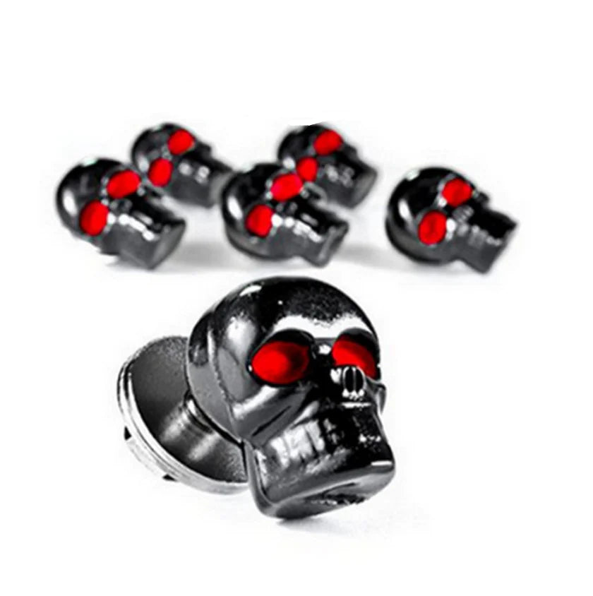 Skull Head Screws for License Plates and Motorcycles