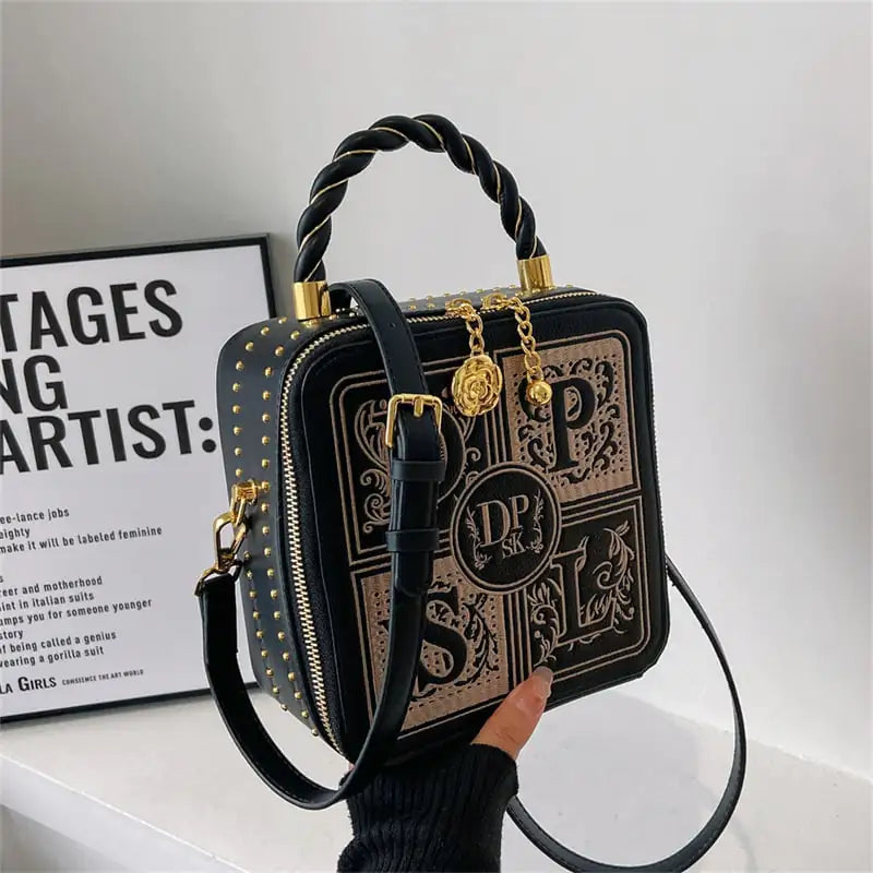 "Portable Small Square Crossbody Bag for Women"