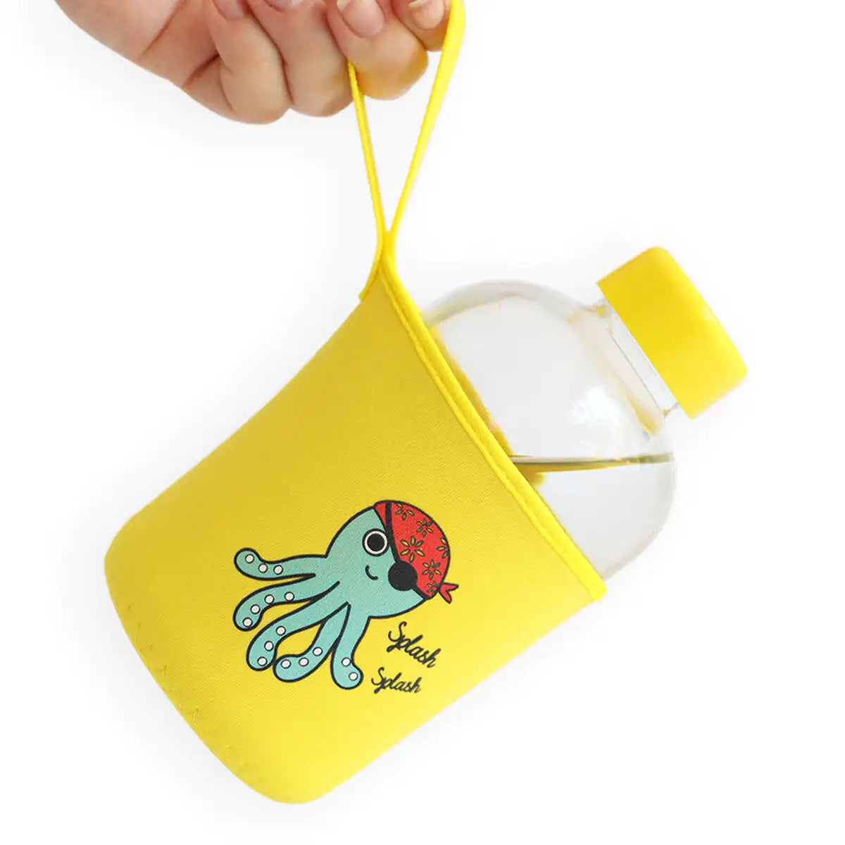 Milk&Moo Sailor Octopus Kids Glass Water Bottles  20 oz, 600 ml