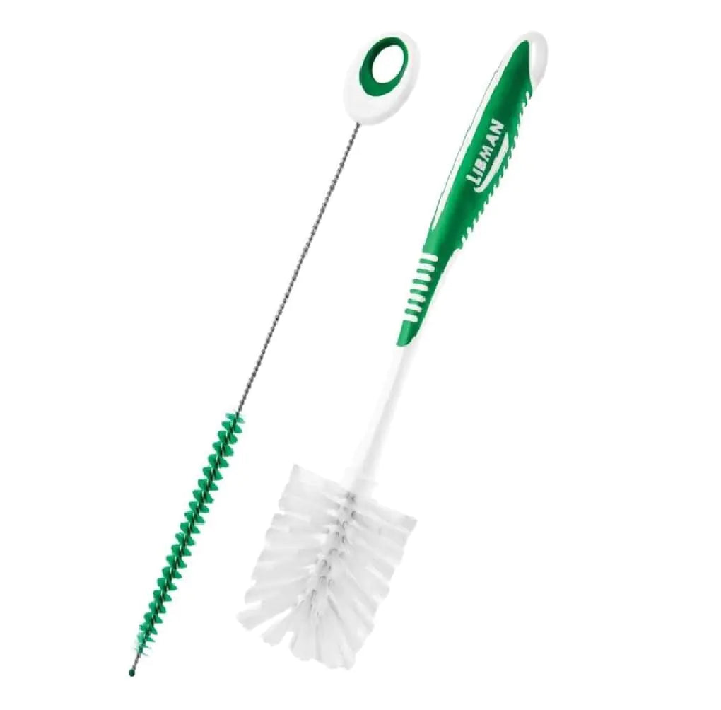 Libman 2.5 in. W Soft Bristle 6 in. Plastic/Rubber Handle Bottle and Straw Brush Set