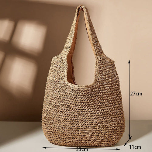 Shoulder Straw Tote Bag