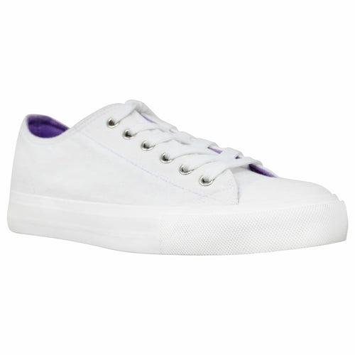 SOBEYO Women's Sneakers Canvas Lace-Up Low Top Memory Foam Cushion