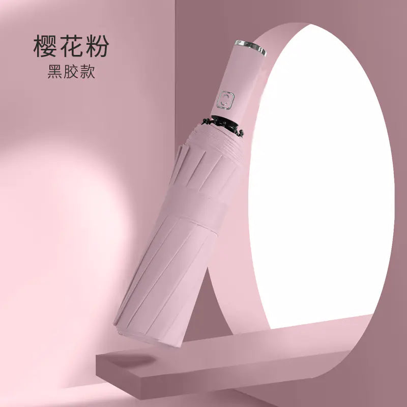 Custom 24 Bone Automatic Folding Sun and Rain Umbrella