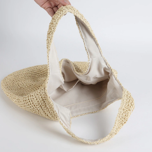 Shoulder Straw Tote Bag