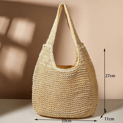 Shoulder Straw Tote Bag