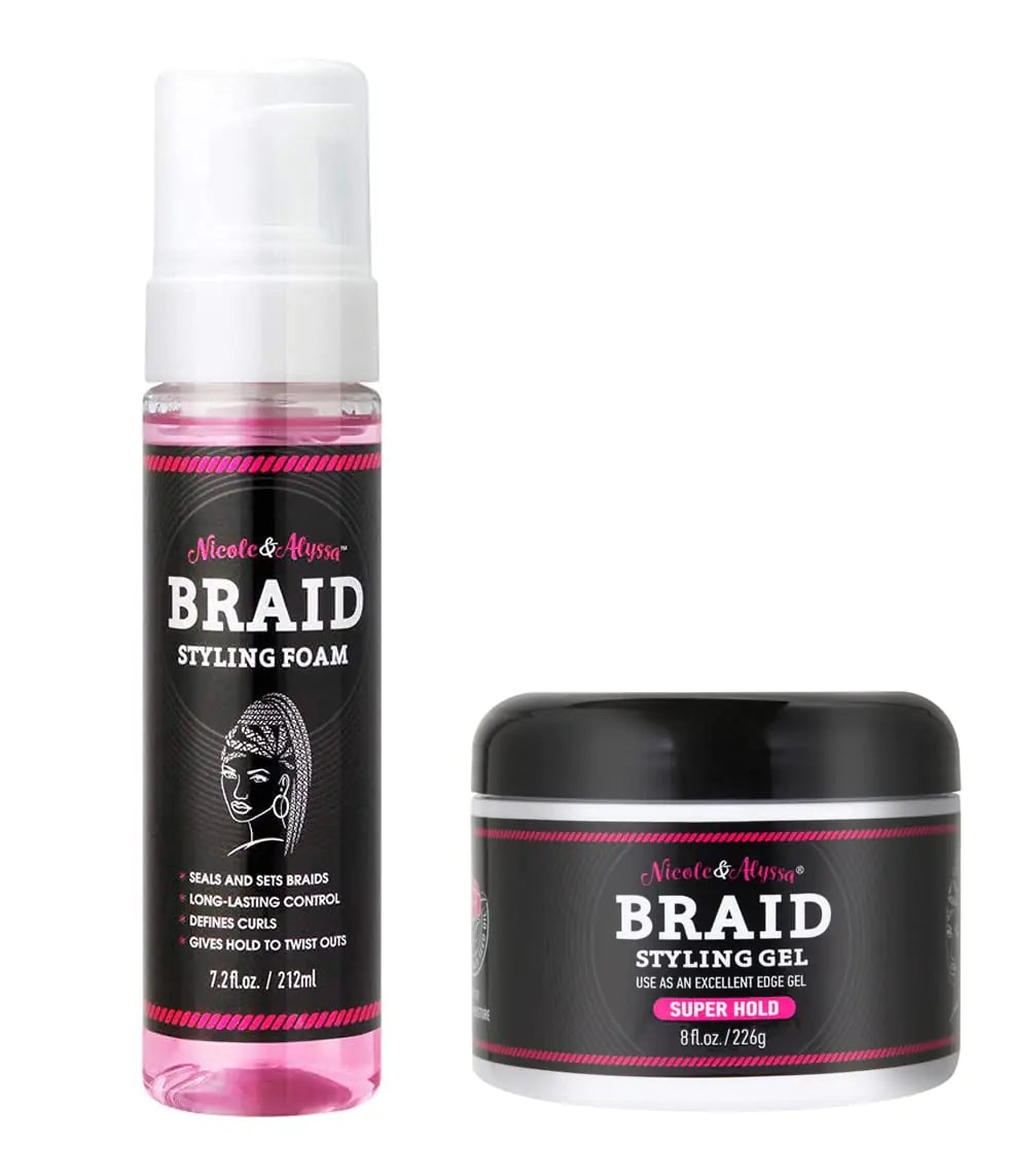 Braid Styling Combo (Foam 7.2oz + Gel 8oz)