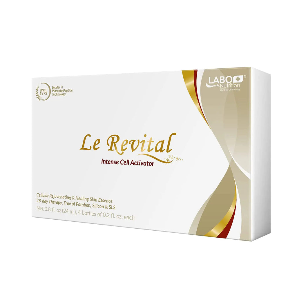 LABO Nutrition Le Revital 98% Concentrated Nano Placenta Extract Umbilical & Sodium Hyaluronate Anti-aging Serum from Japan Skin Rejuvenate Essence Reduce Wrinkles + Hydration Non-greasy