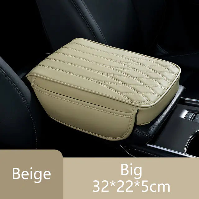 Universal Leather Memory Foam Car Armrest Cushion Support