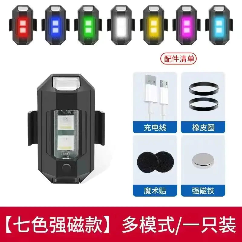 Wireless LED Flashing Light for Motorcycles and Bikes