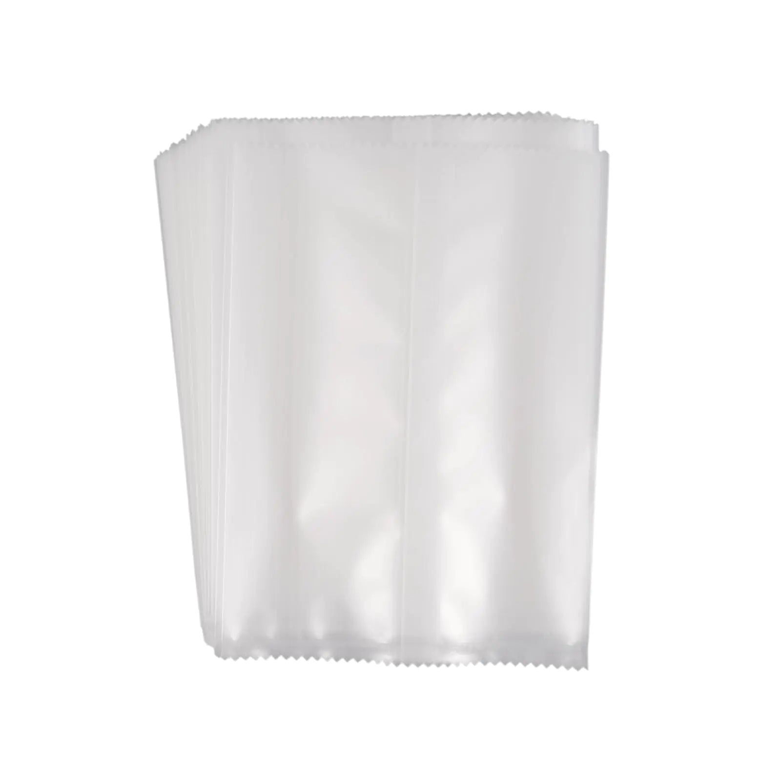 Prembag 100 Pcs 4-3/10 x 5-9/10 Inch Matte Cookie Bags for Gift Giving Heat Seal Bags for Cookies Frosted Clear Plastic bagsWave Edge