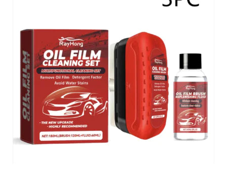 Car Windshield Cleaner Set with Crystal Clear Solution (One Set)