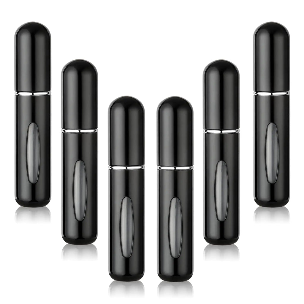 6PCS Travel Perfume Bottle Refillable Pocket Perfume Fill from Bottom Travel Cologne Sprayer and Cologne Bottle Refillable for Men Travel Perfume Bottle to Carry Around